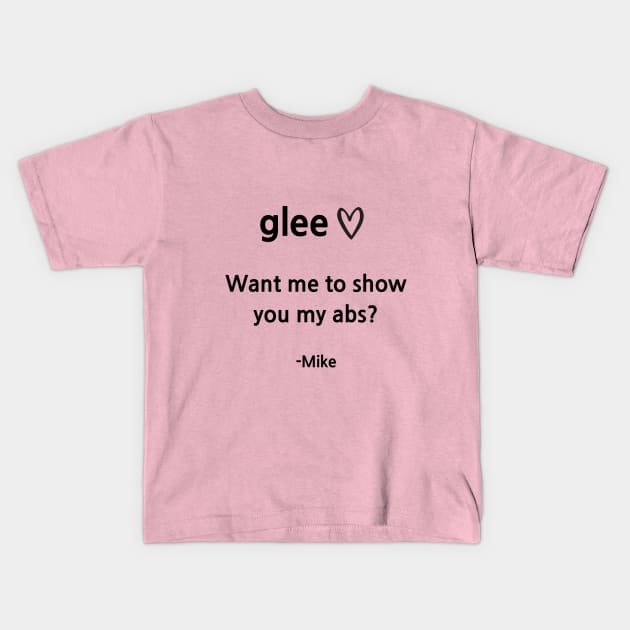 Glee/Mike Kids T-Shirt by Said with wit